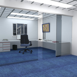 Klug I-slide Straight Glass Sliding Door Gear Kit - 2000mm Track - 10-12mm Glass - 80kg Max Door