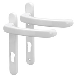 Fab & Fix Windsor uPVC Extended Multipoint Door Handle - 92mm c/c - White