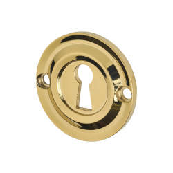 Carlisle Brass Escutcheon - 42mm Diameter - Keyhole - Stainless Brass PVD