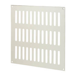 Touchpoint Plain Slotted Vent - 229 x 229mm - 13500mm² Free Air Flow - Satin Aluminium
