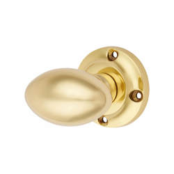 Heritage Brass by M Marcus Polished Brass Mortice Door Knob - 56mm Rose Diameter - Suffolk Range