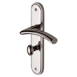 M Marcus Polished Chrome Bathroom Door Handles - Tosca Range - 205 x 42mm