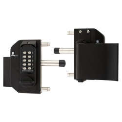 Borg BL3080 External Marine Grade Easicode Pro Push Button Code Lock - Left Hand - Black