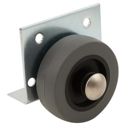 Coldene Furniture Castor - Fixed - Side Mount - 30kg Max Weight - 50mm Diameter - Grey