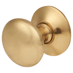 Altro Spun Round Cabinet Knob - 19mm Diameter - Polished Brass
