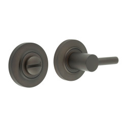 Burlington by Frelan Easy Turn & Release with Chamfered Rose - 50mm Diameter - Dark Bronze