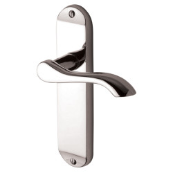 M Marcus Polished Chrome Scroll Latch Door Handles - Aurora Range - 183 x 42mm