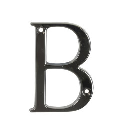 76mm Screw Fix Door Letter - B - Bright Bronze