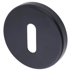 Urfic Escutcheon - 52mm Diameter - Keyhole - Ebony Black - Pair