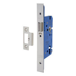 Altro Architectural DIN Euro Mortice Nightlatch - 85mm Case - 60mm Backset - Pol Stainless Steel