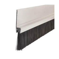 Barrier Brush Strip H8 - Brush Size 40mm - 3000mm Length - Inward/Outward Opening Doors - Aluminium