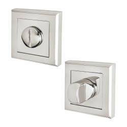 Altro Square Bathroom Turn & Release - 52mm Diameter - Polished Chrome