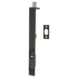 Jedo by Frelan Lever Action Flush Bolt - 200 x 20mm - Fire Rated - Square - Dark Bronze