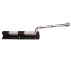Monkey Tail Gate Bolt - Straight Handle - 450mm Length - Black Japanned