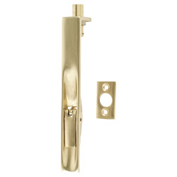 Altro Lever Action Flush Bolt - 150 x 19mm - Polished Brass