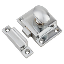 Hampstead Box Style Cupboard Catch - 55 x 40 x 35mm - Polished Chrome