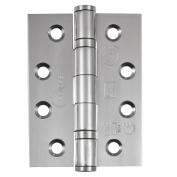 Eclipse Ball Bearing Grade 13 Butt Fire Door Hinge - 102 x 76 x 3mm - Polished Stainless - Pack of 3