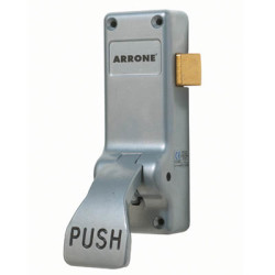 Arrone AR883 Single Door Push Pad Latch - Timber Door - Silver