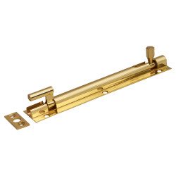 Altro Necked Barrel Bolt - 150 x 25mm - Polished Brass