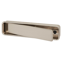 Altro Frome Rectangular Flush Cabinet Pull Handle - 99 x 24mm - Satin Nickel