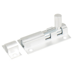 Touchpoint Straight Barrel Bolt - 51 x 25mm - Brushed Aluminium