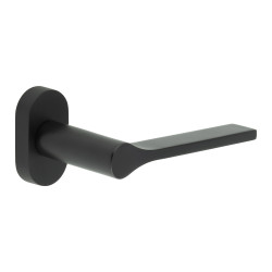 CRES by Frelan CR-105 uPVC Multipoint Door Handle on Oval Rose - Black
