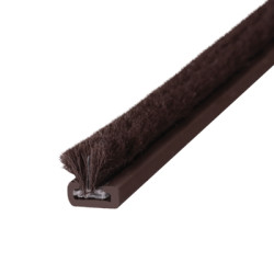 Exitex Sash Window Plain Pile Carrier - 2200mm Length - 4.5mm Pile - Brown