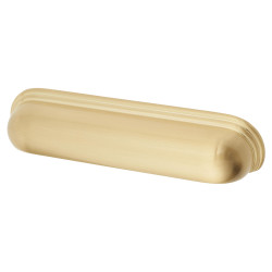 Crofts & Assinder Calgary Cabinet Cup Handle - 128mm Centres - Satin Brass