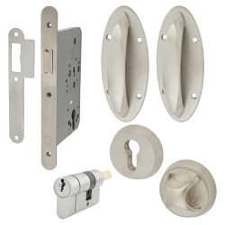 Eclipse Anti-Ligature Auto Locking Pinch Grip Doorset for Medical & Safe Rooms - 44mm Thick Doors