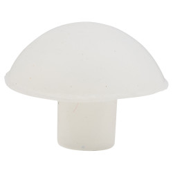 Altro Glass Shelf Buffer - White Rubber - Pack of 10