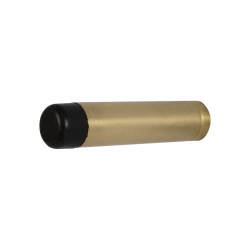 Altro Cylinder Pattern Projection Door Stop - 70mm Projection - Polished Brass