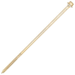 SiDAX Timber Frame Screws Hex Head - 6.7 x 200mm - Yellow Zinc - Pack of 50