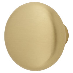 Alexander & Wilks Wade Round Cabinet Knob - 38mm Diameter - Satin Brass