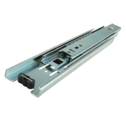Klug 45.5mm Ball Bearing Drawer Runner - Full Extension - 450mm Length - 45kg - Bright Zinc