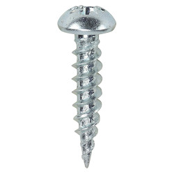 TIMCO Twin Threaded Pozi Round Head Wood Screws - 6 x 5/8" - Zinc Plated - Pack of 200