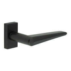 CRES by Frelan CR-107 uPVC Multipoint Door Handle on Rectangular Rose - Black