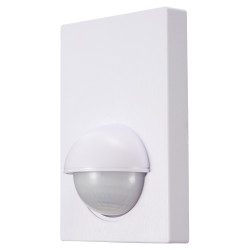 Forum Zink Alia Surface/Flush Mounted 180° Outdoor PIR Sensor with Override - IP44 - White