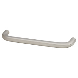 Altro 10mm D-Bar Cabinet Pull Handle - 128mm Centres - Satin Stainless Steel