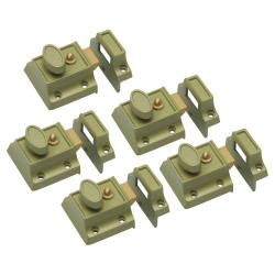 Altro Traditional Nightlatch - 40mm Backset - Champagne Case/Polished Brass Cylinder - Pack of 5