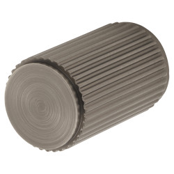 Carlisle Brass Lines Cylinder Cabinet Knob - 18mm Diameter - Anthracite Grey