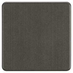 Knightsbridge 1 Gang Blank Plate - Smoked Bronze