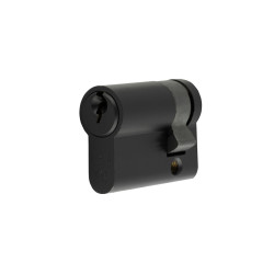 Eurospec 5 Pin 45mm Euro Single Cylinder - 35 + 10mm - Matt Black - Keyed to Differ