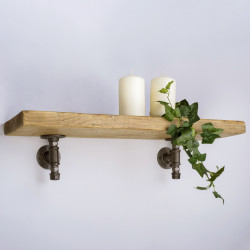 Altro 1/2" Pipe Shelf Bolted Bracket Kit - Grey - Pack of 2