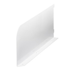 elfa Twin Slot Shelving System - Shelf Book End/Shelf End - 300mm Length - Left - White