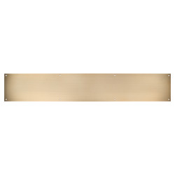 Altro Stainless Steel Kick Plate - 900 x 150 x 1.2mm - 8 Screw Holes - Antique Brass