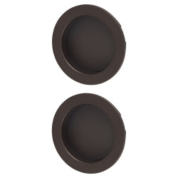 Heritage Brass by M Marcus Round Flush Pull Handles - Matt Bronze