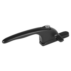 Securistyle Virage Cockspur Locking Window Handle - 9mm Nose Height - Left Hand - Black