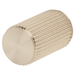 Carlisle Brass Lines Cylinder Cabinet Knob - 18mm Diameter - Satin Nickel