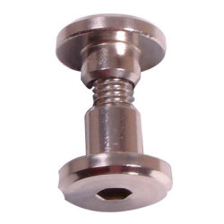 Hex Headed Bolt-Through Fixing - 12-13mm Panels - Satin Stainless Steel - Pack of 10