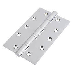 Performance Ball Bearing Butt Door Hinge - 127 x 89 x 4mm - Polished Chrome - Pair
